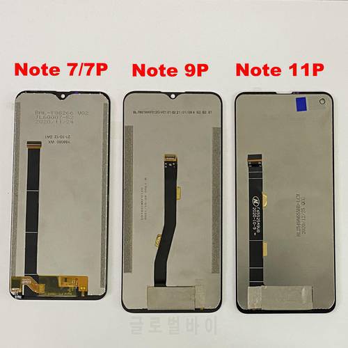 For Ulefone Note 7P LCD Display Touch Screen Digitizer For Ulefone S11 Display LCD Ulefone Note 11P Note 8P LCD Ulefone NOTE 9P