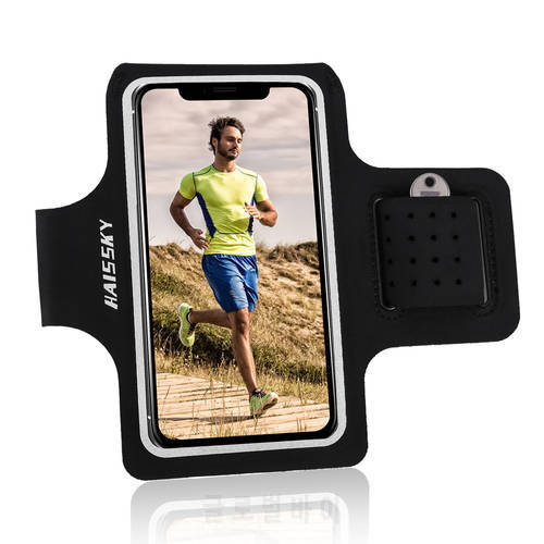 HAISSKY 198 Running Sport Armband For Samsung S22 S21 Ultra Waterproof On Hand Phone Arm Bag Brassard For iPhone 13 12 Pro Max