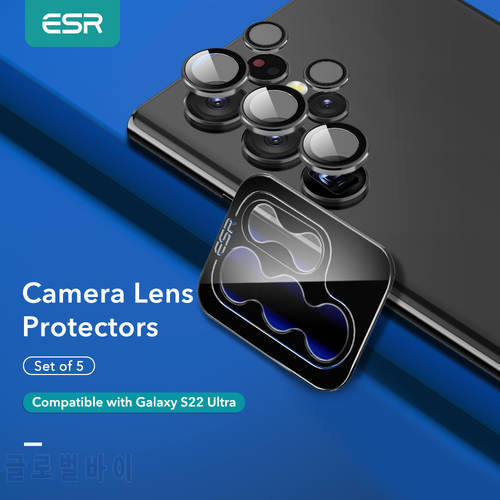 ESR Camera Lens Protector for Samsung Galaxy S22 Ultra Tempered Glass 3D Curved Screen Films for S22 Ultra Plus 5G Protection
