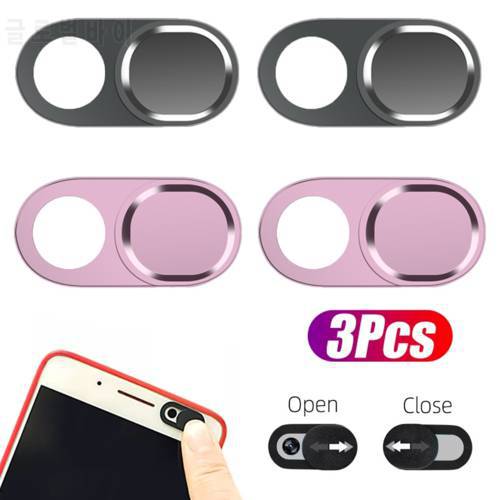 3PCS Universal Metal Camera Privacy Guard Cover for IPad Macbook Tablet Smartphone Camera Lens Slider Protector Shutter Sticker