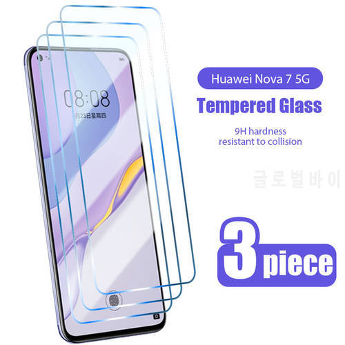 3PCS Protective Glass For Huawei P40 30 20 Lite P20 Pro P40 P50 P Smart 2021 Z Screen Protector For Huawei Y9S Y8S Y7p Y6p Glass