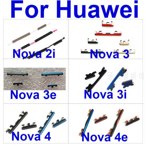 Side Power On Off Volume Buttons For Huawei Nova 2i 3 3i 3e 4 4e Volume Up Down For Nova 3 4 Power Side Keys Replacement Parts