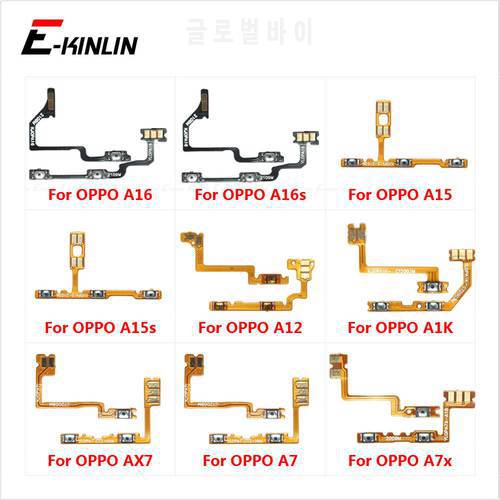 Power ON OFF Mute Switch Control Key Volume Button Flex Cable For OPPO A7x A7 AX7 A1k A12 A15 A15s A16 16s Replacement Parts