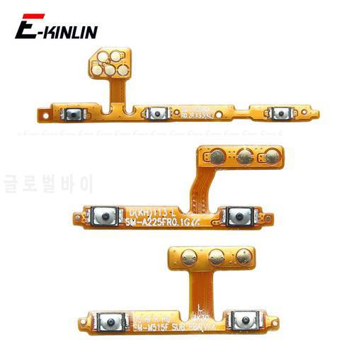 Switch Power ON OFF Key Mute Silent Volume Button Flex Cable For Samsung Galaxy A02 A12 A22 A32 A52 A72 4G 5G Replacement Parts