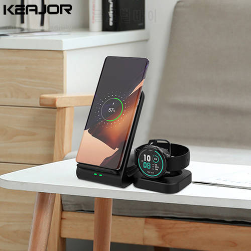 Wireless Chargers 3 in 1 For Samsung Galaxy Watch 4 Charging Dock 15W Fast Charging Stand For Samsung Watch 3/Active 2/S22 Ultra