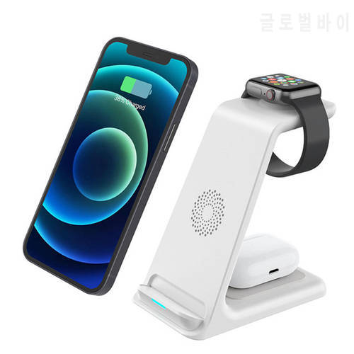20W Qi Wireless Charger Stand For iPhone 14 13 12 11 XR 8 Apple Watch 3 in 1 Charging Dock Station for Airpods Pro iWatch 7