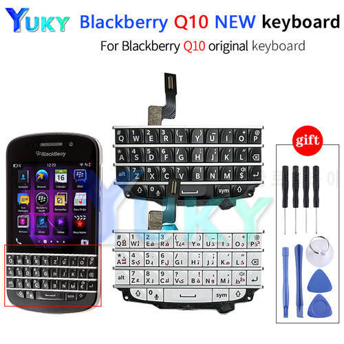 New For BlackBerry Q10 Keyboard Keypad Qwerty + Frame Cover Case+Keyboard Replacement Parts