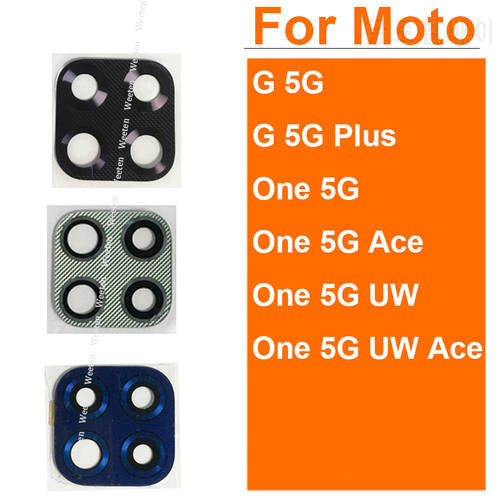 Rear Camera Glass Lens For MOTO G 5G Plus One 5G Ace XT2113 One 5G UW Ace Back Camera Glass Lens With Adhesive Sticker Parts