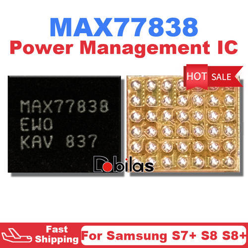 5Pcs/Lot MAX77838 For Samsung S7 Edge S8 G950F S8+ G955F Power IC BGA MAX77838EWO Power Supply Chip Integrated Circuits Chipset