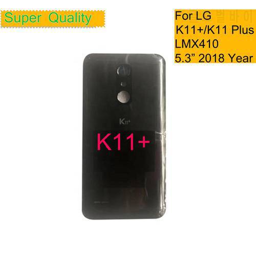 10Pcs/Lot For LG k11+ LMX410 LMX410BCW Housing Battery Cover Back Cover Case Rear Door Chassis Shell K11 Plus Replacement