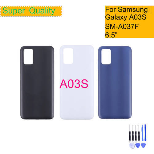 For Samsung Galaxy A03S A037 Housing Back Cover Case Rear Battery Door Chassis Housing Replacement
