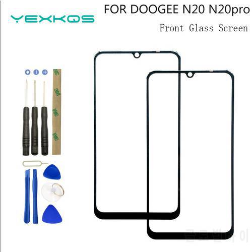 Original 6.3 inch LCD Display Touch Panel Front Glass For Doogee N20 Touch Screen Digitizer Front Glass Repair Replace