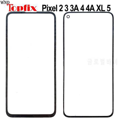 For Google Pixel 2 3 4 5 Front Screen Glass Outer Glass Panel Replacement Pixel 2 3 3A 4 XL Outer Glass Front Panel Pixel 4A 5G