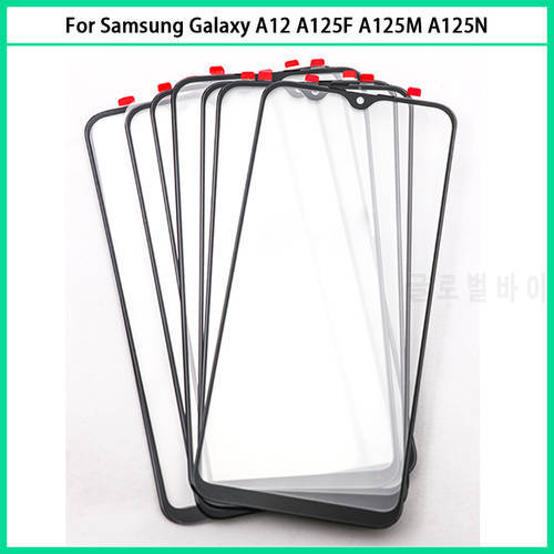 New For Samsung Galaxy A12 A125F A125M A125N Touch Screen LCD Front Outer Touch Glass Panel A12 Touchscreen Glass Lens Replace