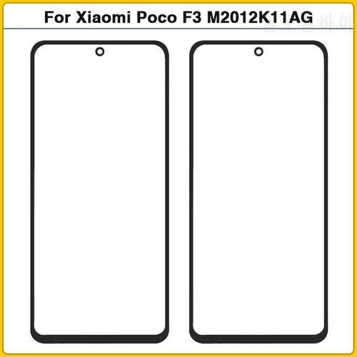 For Xiaomi Poco F3 M2012K11AG Touch Screen LCD Front Outer Glass Panel Lens Poco F3 Touchscreen Glass Cover Replacement