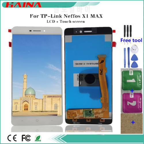 W/ For TP-Link Neffos X1 Max LCD Display +Touch Screen Digitizer Assembly Replacement +Tools +Glue For TP-Link Neffos X1 Max
