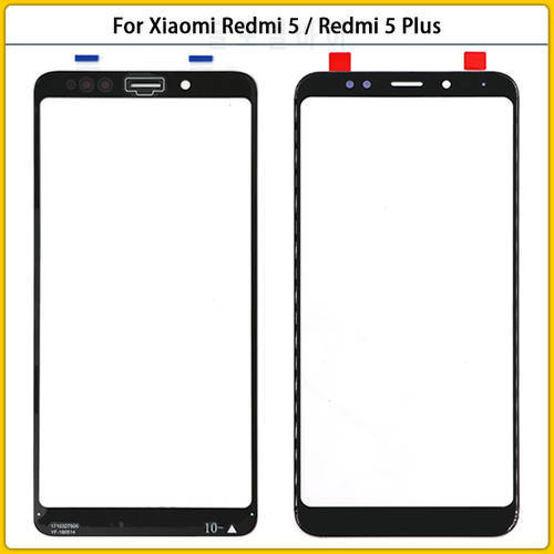 New For Xiaomi Redmi 5 / Redmi 5 Plus 5P Touch Screen Panel LCD Front Outer Glass Lens Touchscreen Glass Replace
