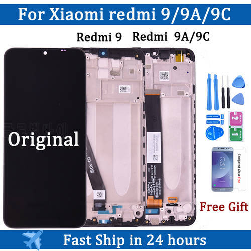 6.53 inches Original For Xiaomi Redmi 9A 9C Display LCD Touch Screen Digitizer For Redmi 9 LCD Replacement Phone Parts Assembly