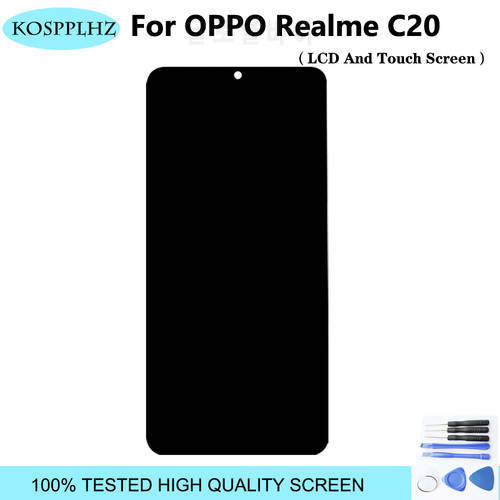 KOSPPLHZ For Realme C20 RMX3063 RMX3061 LCD Display And Touch Screen Replacement 6.5-Inch For Realme C20 C21 RMX3201 LCD Display