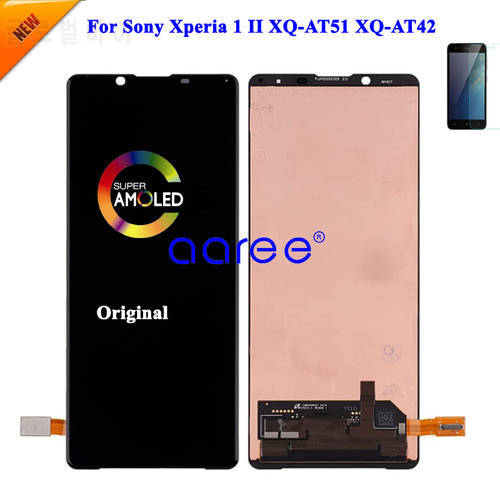 AMOLED Original LCD For Sony Xperia 1II LCD Display For Sony Xperia 1 II XQ-AT51 XQ-AT42 Screen Touch Digitizer Assembly