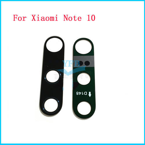 10PCS Camera Glass Lens For Xiaomi Mi Note 10 Pro Lite Rear Back Camera Glass Cover With Adhesive Sticker Replacement Parts