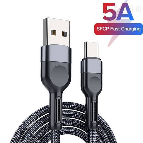 Micro USB Cable charger cable 5A Fast Charging For Samsung S8 S9 S10 S20 S21 Xiaomi Redmi 6 7A 8 9 10 Android Phone Type c cable