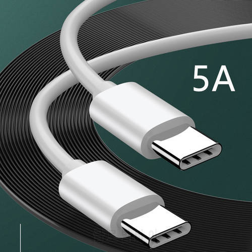 60W USB C USB Type C Cable PD Fast Charging Cord USB-C 5A TypeC Cable For iphone 13 Macbook Samsung Xiaomi POCO