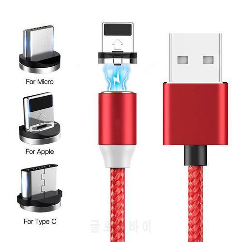 MVQF Magnetic Micro USB Type C Cable for Iphone 13 Redmi Xiaomi Mi CC9 Note 10 9T Huawei P40 P30 Lite Type C Plug Charger Cable