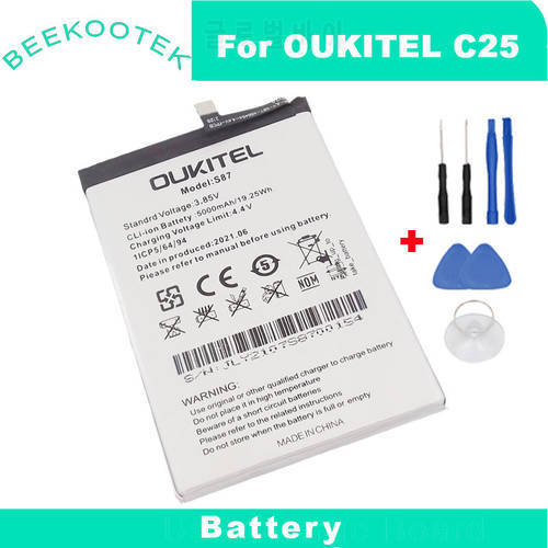 In Stock 2022 production date for OUKITEL C25 battery 5000mAh Long Standby Time For OUKITEL S87 Battery