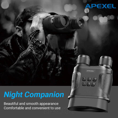 APEXEL 2022 New Upgraded Night Vision 850NM Infrared Light 12X Digital Optical Hunting Night Vision Binoculars Save Photo Video