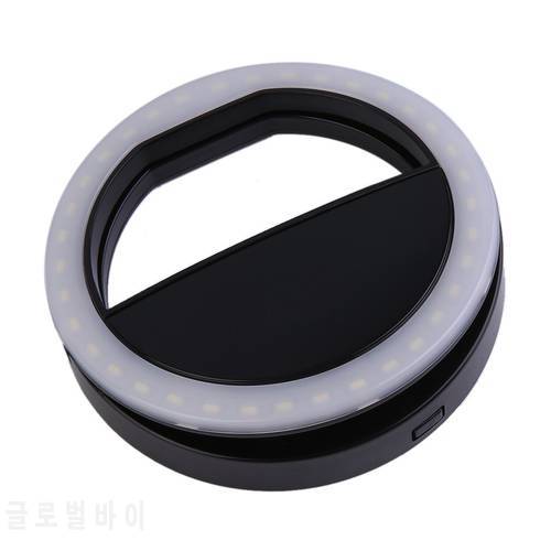 Universal Selfie LED Flash Ring Light Portable Selfie Lamp Mobile Phone Lens For iPhone XS Max Samsung Luminous Ring Clip