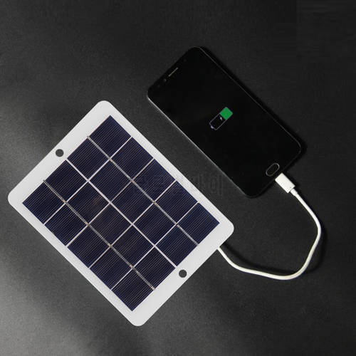 3W 5V Portable Mobile Phone Solar Power Bank Outdoor Emergency Powerbank Solar Charger Micro USB Charging for Lamp Phone Fan