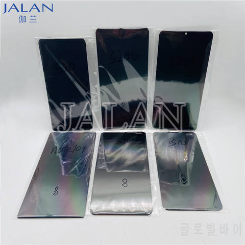 10Pcs Polarizer Film For Samsung s9 s10 Plus s20 s20u Note 8 9 10 20 20U S10+ S20+ Note10+ LCD Touch Screen Polar Adhesive Tape
