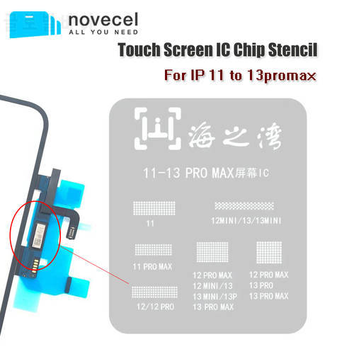 Touch Screen IC Chip Stencil For iPhone 11 12 13 Pro X XS Max LCD Panel IC Tin Planting Position Steel Mesh Phone Repair Tools