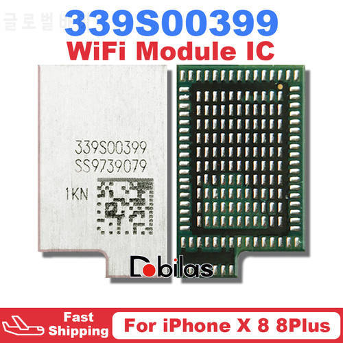 10Pcs/Lot 339S00399 For iPhone 8 8Plus X Wi-Fi IC BGA WiFi Module IC Chip WLAN_W Replacement Parts Integrated Circuits Chipset