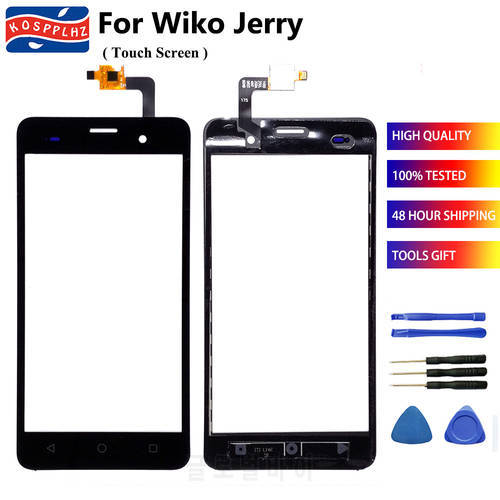 5 Inches For wiko jerry Touch Screen Front Glass Digitizer Panel For Wiko Jerry Phone Touch Screen Sensor Lens Glass Panel