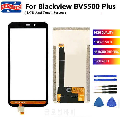 For BLACKVIEW BV5500 Pro LCD Display Screen and Touch Screen Sensor Panel Original Part For BV5500 / BV5500 Plus Replacement