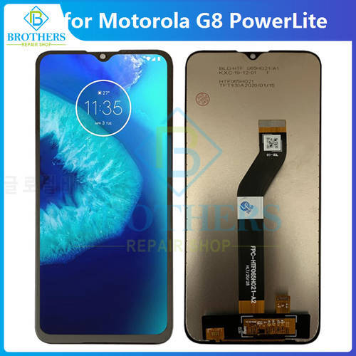 For Motorola Moto G8 Power Lite LCD Display Touch Screen Digitizer for Moto XT2055-2 G8PowerLite LCD Assembly Phone Parts Tested
