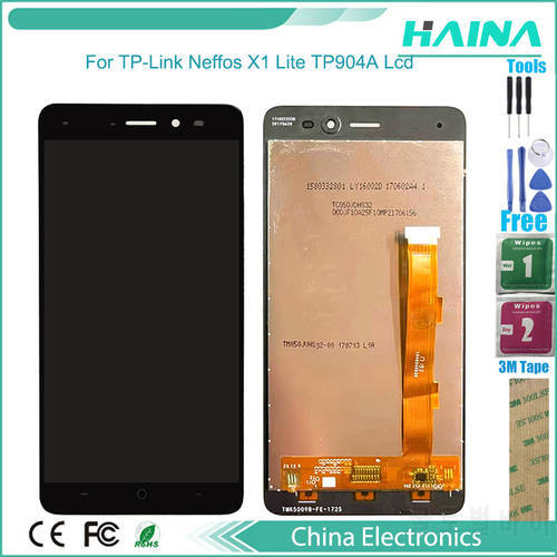Black/ For TP-Link Neffos X1 Lite LCD Display +Touch Screen Digitizer Assembly Replacement +Tools +Glue For TP-Link Neffos X1