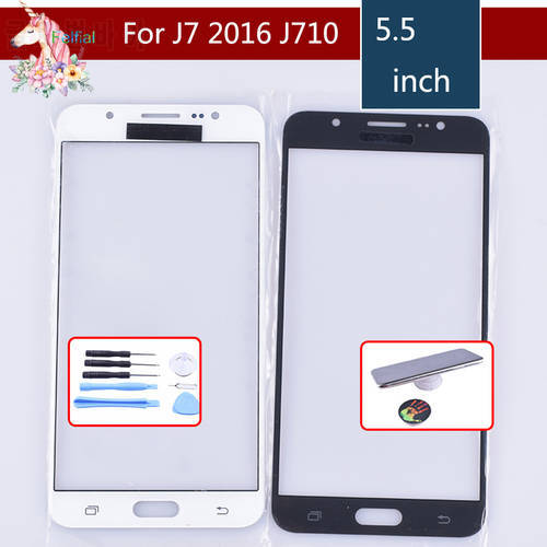 Screen For Samsung Galaxy J7 2016 J710F J710FN Outer Glass Top/Front Lens Front Screen Cover (Without digitizer) Touch Screen