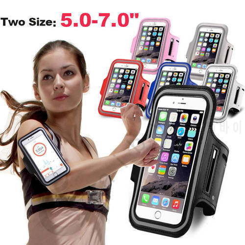 Outdoor Sports Phone Holder Armband Case for Samsung Gym Running Phone Bag Arm Band Case 5 - 7inch for iPhone 12 Pro Max