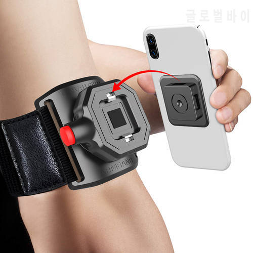 Quick Release Sport Armband Wristband Mobile Phone Holder Detachable Outdoor Running Cycling Gym Arm Band Cell Phone Holder