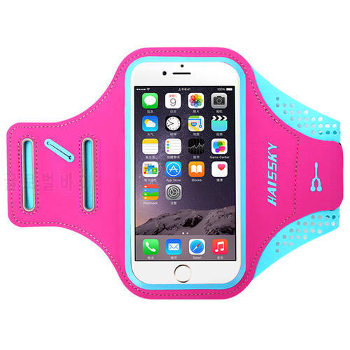 Haissky 5.0inch Running Sports Armbands For iPhone 12 13 Mini 11 Pro X XS 6 6s 7 8 SE 2020 on Hand Mobile Brassard Arm Band Bag