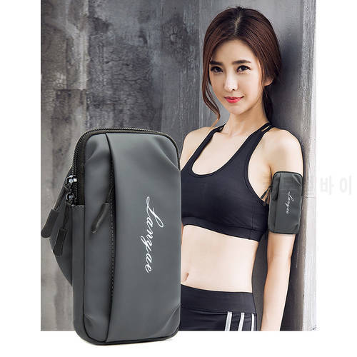 Running Sports Armbands Zipper Bag For iPhone 13 12 11 XS Max 8 Plus Samsung S22 S21 Ultra Phone Case Holder ArmBand 7 inches