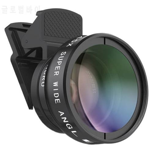 Phone Lens 0.45X Ultra Wide-Angle Macro Lens Phone External Camera For Apple Samsung Xiaomi