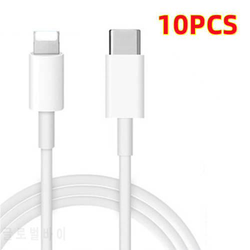 10PCS 1m 2m 20W PD Charging Cable For Apple iPhone 13 Pro Max 12 mini 11 8 Plus X XS MAX XR Fast Charger Wire Quick Line