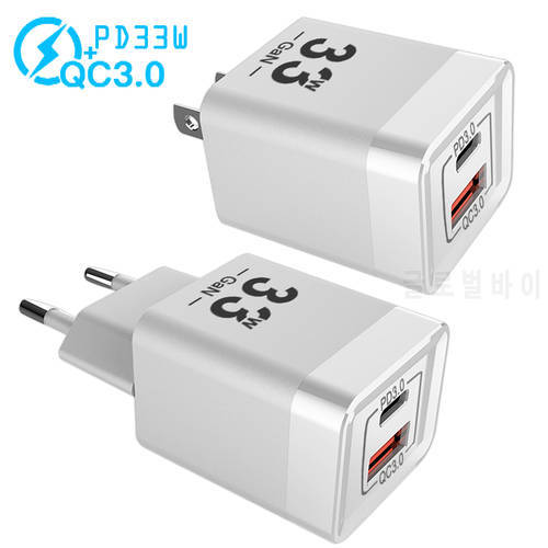 PD 65W USB C Charger Type C Fast Charge for iPhone 13 12 11 Pro Max Dual Port USB Wall Charger for Galaxy Huawei XIAOMI