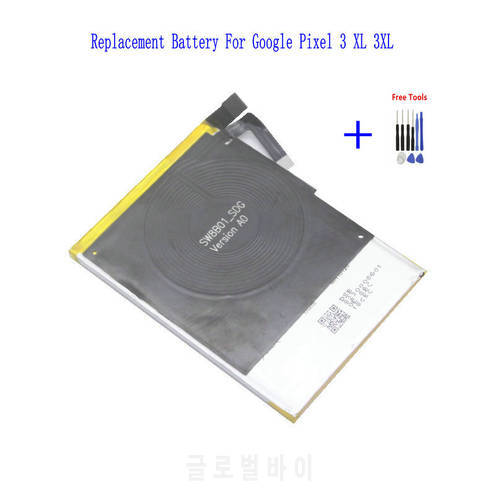 1x 3430mAh / 13.20Wh G013C-B / Go13C-B Phone Replacement NFC Battery For HTC Google Pixel 3 XL 3XL Batteries + Repair Tool Kits