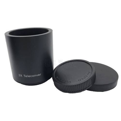 2X Teleconverter Lens Metal Teleconverter Magnification Lens For T-Mount 420-800Mm 500Mm 800Mm 900Mm 650-1300Mm Lens