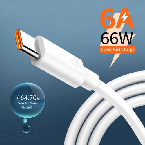 Lovebay 66W 6A Type C Cable Fast Charging Cable USB Data Send For iPhone Samsung Xiaomi Huawei Oppo Vivo Universal Charger Cord